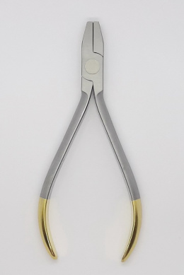 Orthodontic forceps to bend in the letter V.