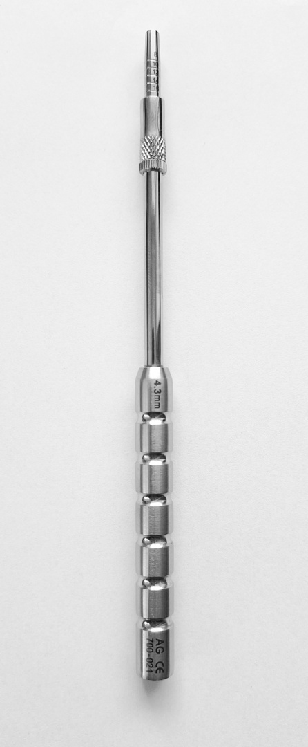 Osteotom prosty, wklęsły z ogranicznikiem