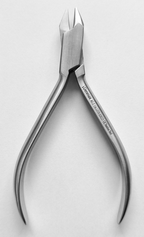 Kleszcze ortodontyczne Aderer, trójszczękowe, 13 cm.