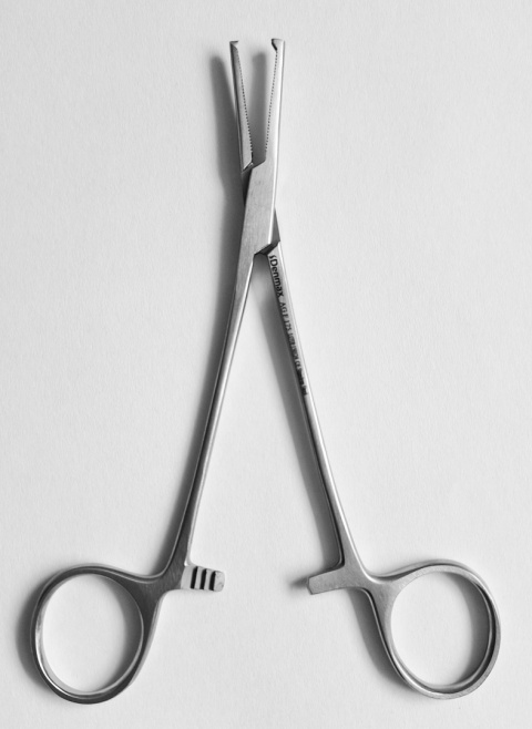 Kleszczyki hemostatyczne Micro-Mosquito/ Halsted-Mosquito, proste, z ząbkiem.
