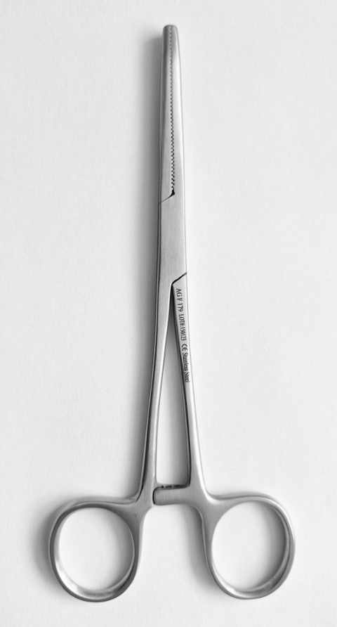 Kleszczyki hemostatyczne / Rochester-Pean, proste.